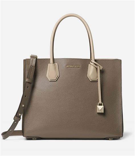 michael kors accordian large mercer truffle|Michael Kors mercer tote.